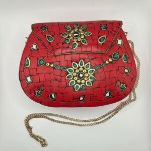 RAMLA Moriccan Handmade Mosaic Tile Bag from Bellame Acqua Lumiere Collection